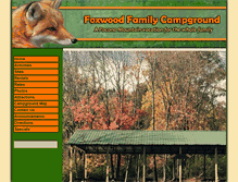 Tablet Screenshot of foxwoodcampground.com